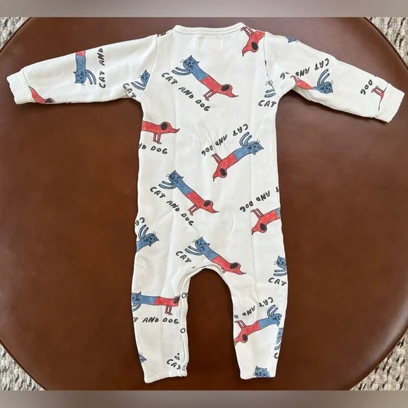 Bobo Choses Cats and Dogs Playsuit (6-12 mos) - Picture 3 of 8